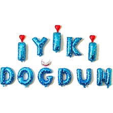 Niyet Folyo İyi Ki Doğdun Balon Mavi