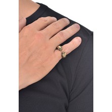 Labalaba Erkek Bronze kurukafa Yüzük