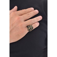 Labalaba Erkek Bronze black Annis Yüzük