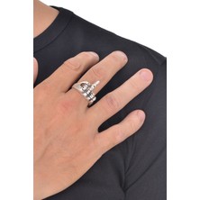 Labalaba Erkek Antik Gümüş Kaplama Çok Güzel Hareketler Bunlar Yüzük