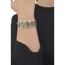 Labalaba Kadın Antik Gümüş Kaplama Zincir Bileklik