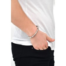 Labalaba Erkek Antik Gümüş Kaplama Bileklik