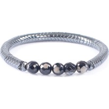 Labalaba Erkek Alacalı Akik Doğaltaş Bileklik