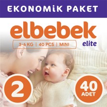 Elbebek Elite Bebek Bezi 2 Numara Mini 40 Adet