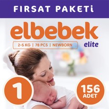 Elbebek Elite Bebek Bezi 1 Numara Yenidoğan  156 Adet