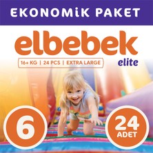 Elbebek Elite Bebek Bezi 6 Numara X Large 24 Adet