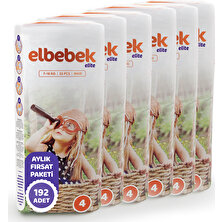 Elbebek Elite Bebek Bezi 4 Numara  Maxi  192 Adet