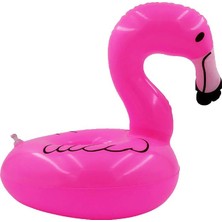 Nettenevime Pembe Flamingo Şişme Bardak Simidi İçecek Tutacağı