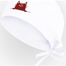 Tasarım Trend Kedi Temalı Özel Tasarım Hastane Cerrahi Bone Beyaz