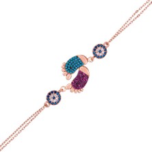 Afrodit Silver Ayak Izi Tasarım Gümüş Kadın Bileklik