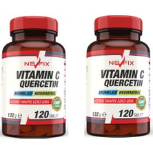 Nevfix Vitamin C Bromelian Quercetin 120 Tablet x 2 Kutu 240 Tablet