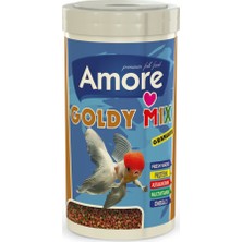 Amore Goldy Mix Granules 1000 ml Güçlü Bağışıklık ve Sağlıklı Gelişim Parlak Renkler Japon Yemi