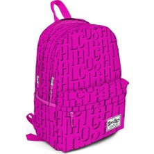 Coral High Üç Gözlü Fuşya Yazılı Okul ve Günlük Sırt Çantası 15,6 Inc Laptop Bölmeli