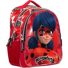 Miraculous Lady Bug İki Bölmeli Kız Çocuk Sırt Çantası 2204