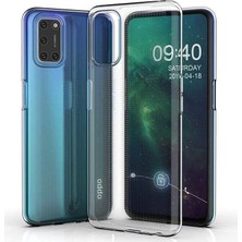 Tekno Grup Oppo A52 Silikon Kılıf Şeffaf + Nano Ekran Koruyucu