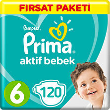 Prima Bebek Bezi 6 Beden Fırsat Paketi 13-18 Kg (3*40) 120
