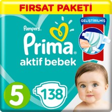 Prima Bebek Bezi 5 Beden Fırsat Paketi 11-16 Kg (3*46) 138