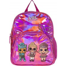 L.O.L. Anaokulu Çantası Parlak Pembe Renk 31 x 24 x 10 cm Tek Bölmeli Tasarım