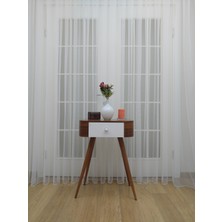 Esse Home Grek Tül Perde - Petek Zemin 100 x 250 Sık Pile 1/3