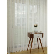 Esse Home Keten Görünümlü Özel Örme Dokulu Tül Perde 100 x 250 Normal Pile 1/2.5