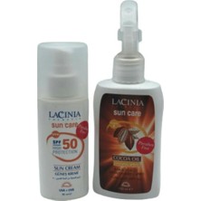 Lacinia SPF50 Faktör Güneş Kremi+ 180 ml Bronzlaştırıcı