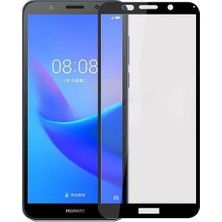 Tekno Grup Huawei Y5 2018 Tam Kaplayan 9H Fiber Nano Ekran Koruyucu Siyah