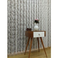 Esse Home Çiçek Desenli Fransız Dantel Tül Perde 100 x 250 Sık Pile 1/3