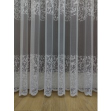 Esse Home Spor Desen Fransız Dantel Tül Perde & Kruvaze Perde 100 x 250 Sık Pile 1/3