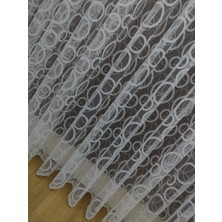 Esse Home Spor Desen Fransız Dantel Tül Perde 100 x 200 Seyrek Pile 1/2