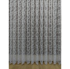 Esse Home Spor Desen Fransız Dantel Tül Perde 100 x 200 Seyrek Pile 1/2