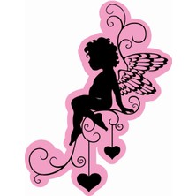 Sticker Atölyesi Melek - Angel  Sticker - 20616 Renkli 10 x 7.5 cm