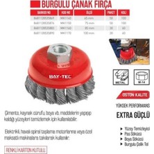 Bay-Tec Burgulu Çanak Fırça 75 mm (MK1150) Çanak Fırça