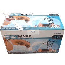 Polmask Meltblownlu Steril Tek Tek Paketli Burun Telli Ultrasonik Maske100'Lü (Mavi Renk)