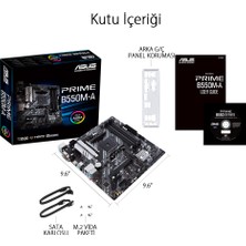 ASUS Prıme B550M-A Amd B550 Am4 DDR4 4400 Hdmı Dvı Vga Çift M2 Usb3.2 Argb Matx (Prıme B550M-A) Anakart