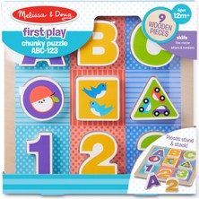 Melissa&Doug Chunky Puzzle - ABC 123