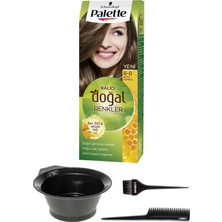 Palette Naturel Saç Boyası 6-0 Koyu Kumral + Saç Boyama Seti
