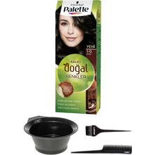 Palette Naturel Saç Boyası 1-0 Siyah + Saç Boyama Seti