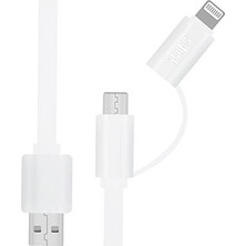 S-link Swapp SW-C215 15 cm USB Micro / iPhone Uyumlu Şarj Kablosu  USB Micro/iPhone Uyumlu Lightning Çevirici