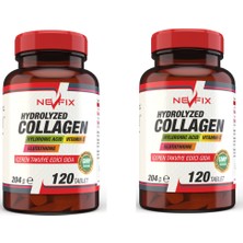 Nevfix Collagen ( ) Hyaluronic Acid 120 Tablet x 2 Kutu 240 Tablet