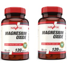 Nevfix Magnesium Oxide Magnezyum 250 mg 120 Tablet x 2 Kutu 240 Tablet