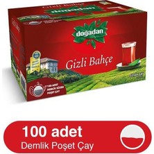 Doğadan Gizli Bahçe 100'LÜ Demlik Poşet 320  gr 12'li 1 Koli