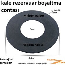 Kale Rezervuar 6.4 İç Takım Contası Klozet Siyah Conta