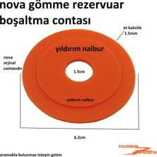 Nova Gömme Rezervuar İç Takım Boşaltma Grubu Contası Göbek Conta İç Takım