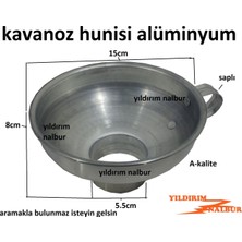 Yıldırım Kavanoz Hunisi Domates Salça Kışlık Huni Alüminyum Metal Doldurma Hunisi