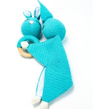 Kusursuz Anne Amigurumi Tavşan Uyku Arkadaşı + Çıngırak