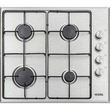 Vestel Inox 3'lü Ankastre Set (Af 5661 Yx Ankastre Fırın + AO-6004 Yx Ankastre Ocak + AD-6001 x 60 cm Davlumbaz)