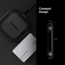 Spigen SteadiBoost F309W Compact Wireless Hızlı Kablosuz Şarj Cihazı 10W USB-C Çıkışlı (QI Sertifikalı Tüm Cihazlar ile Uyumlu) - 000CH26041