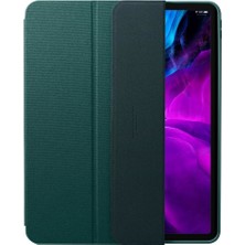 Spigen Apple iPad Pro 12.9'' (2020) / iPad Pro 12.9" (2018) Kılıf Urban Fit Dokuma Midnight Green - ACS01059