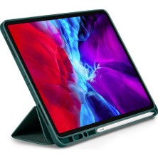 Spigen Apple iPad Pro 12.9'' (2020) / iPad Pro 12.9" (2018) Kılıf Urban Fit Dokuma Midnight Green - ACS01059