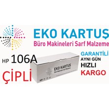 Eko Kartuş Hp 106A W1106A 107A / 107W / Mfp 135W 1600 Çipli Muadil Toner 1400 Sayfa Siyah